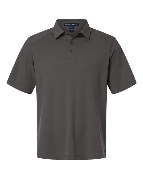 Devon & Jones Men's Seaton Pebble Textured Polo - Image 5