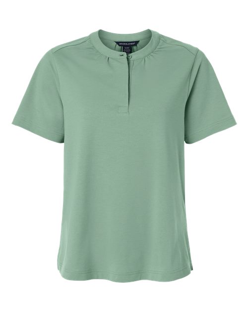 Devon & Jones Women's Seaton Pebble Textured Polo - Image 2