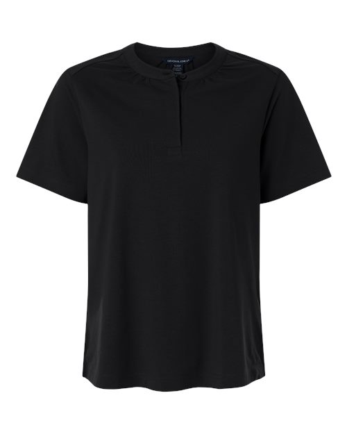 Devon & Jones Women's Seaton Pebble Textured Polo - Image 3