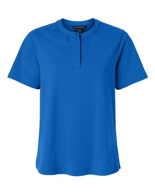 Devon & Jones Women's Seaton Pebble Textured Polo - Image 4