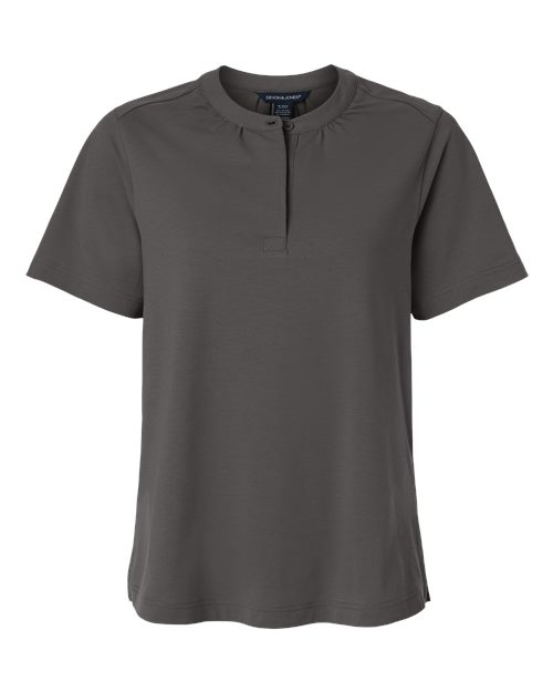 Devon & Jones Women's Seaton Pebble Textured Polo - Image 5