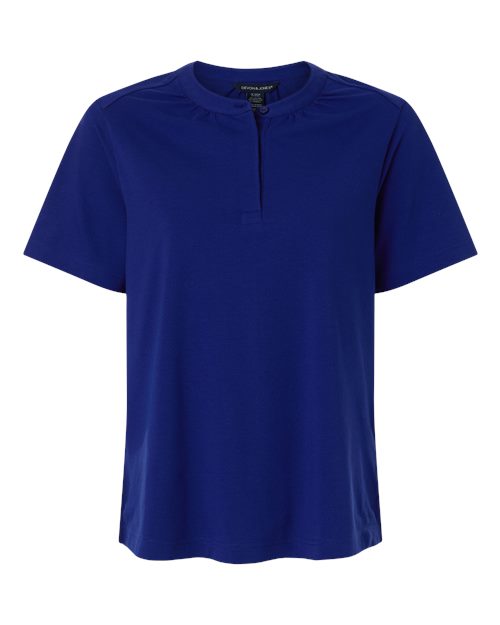Devon & Jones Women's Seaton Pebble Textured Polo - Image 6