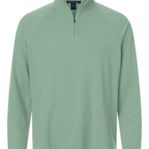 Alternative view of Devon & Jones Men's Seaton Pebble Textured Quarter-Zip Pullover