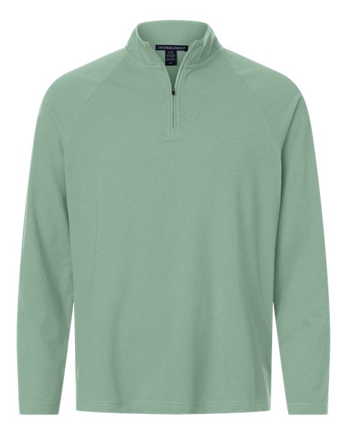 Devon & Jones Men's Seaton Pebble Textured Quarter-Zip Pullover - Image 2