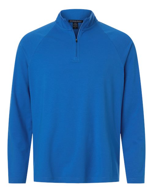 Devon & Jones Men's Seaton Pebble Textured Quarter-Zip Pullover - Image 4