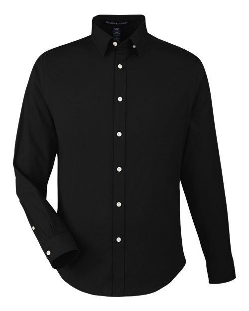 Devon & Jones Men's CrownLux Performance® Spencer Poplin Dress Shirt - Image 2