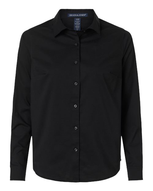 Devon & Jones Women's CrownLux Performance® Spencer Poplin Dress Shirt - Image 2