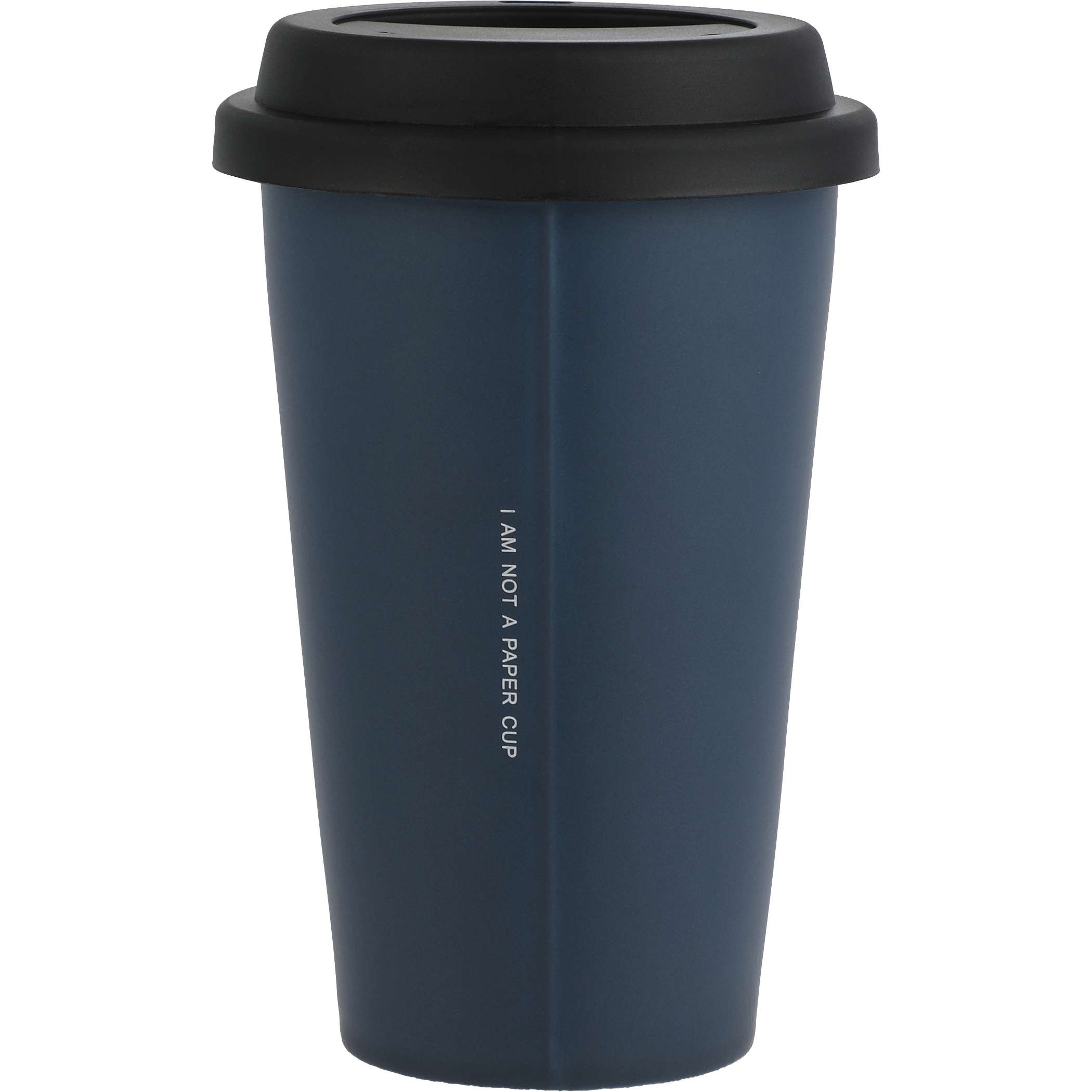 I'm Not a Paper Cup 10 oz Ceramic Tumbler with Silicone Lid - Image 2