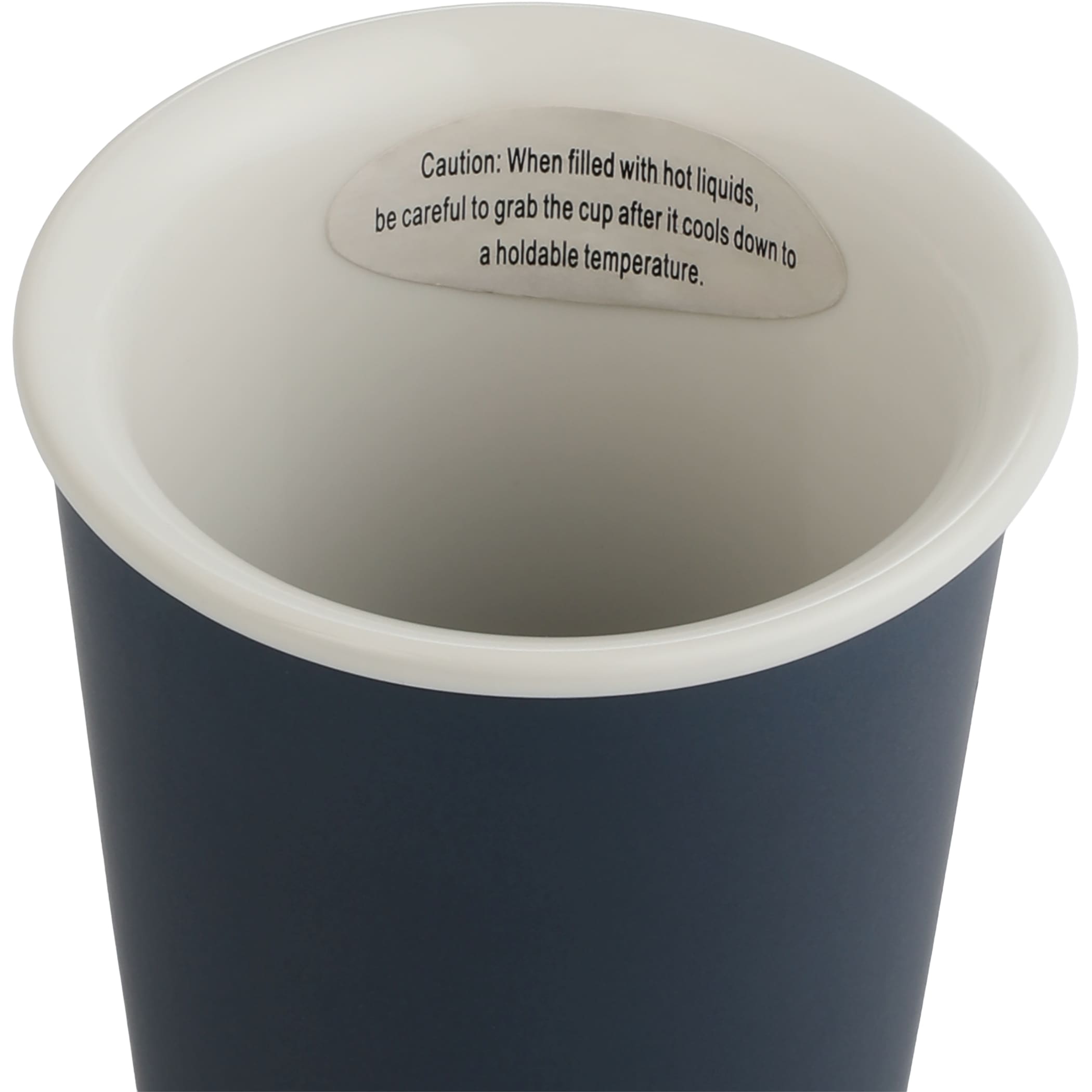 I'm Not a Paper Cup 10 oz Ceramic Tumbler with Silicone Lid - Image 3