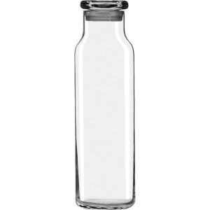 Libbey 24 oz Glass Water Bottle with Press-On Lid