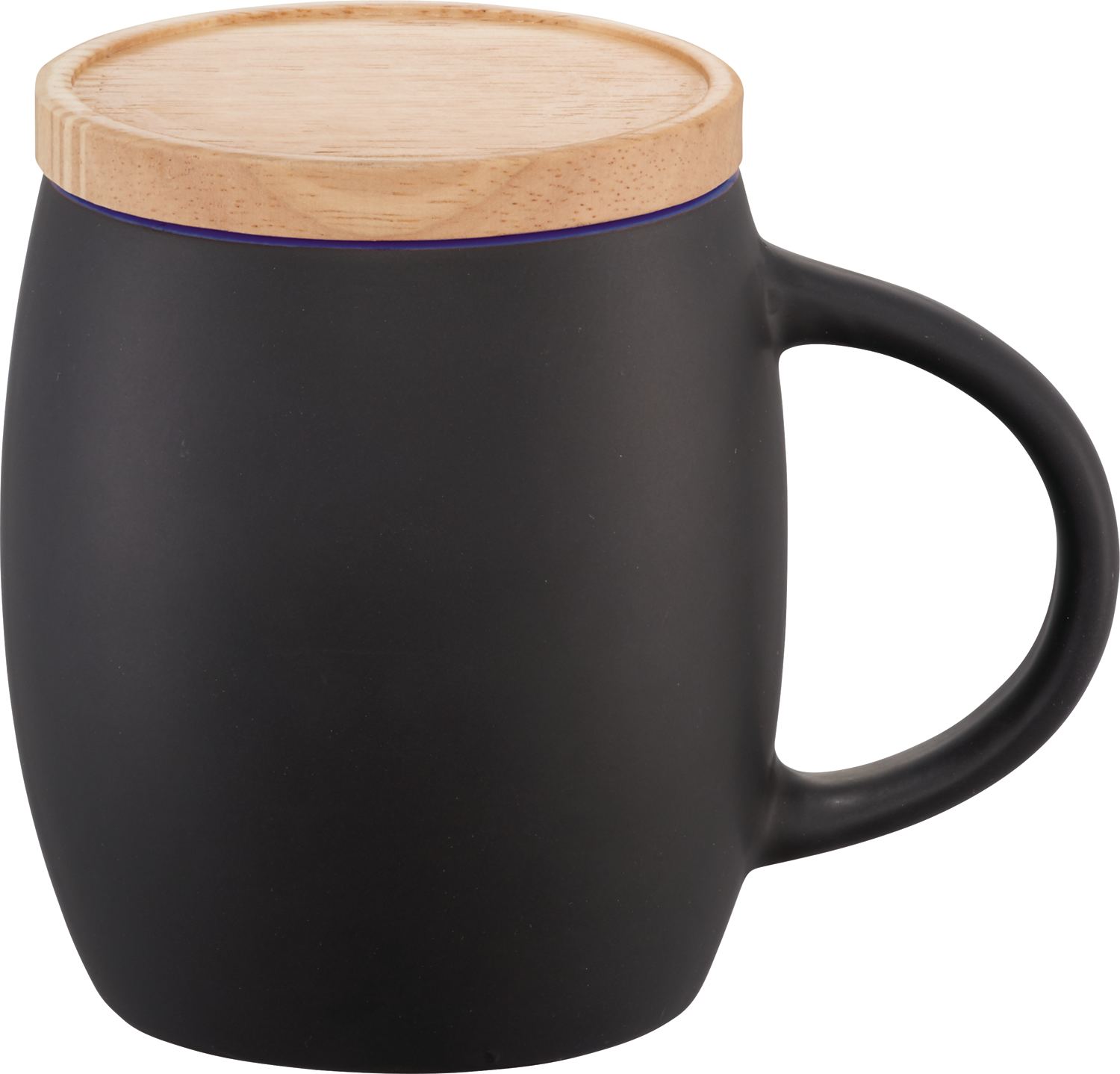 Hearth Ceramic Mug with FSC®100% Wood Lid/Coaster 15oz
