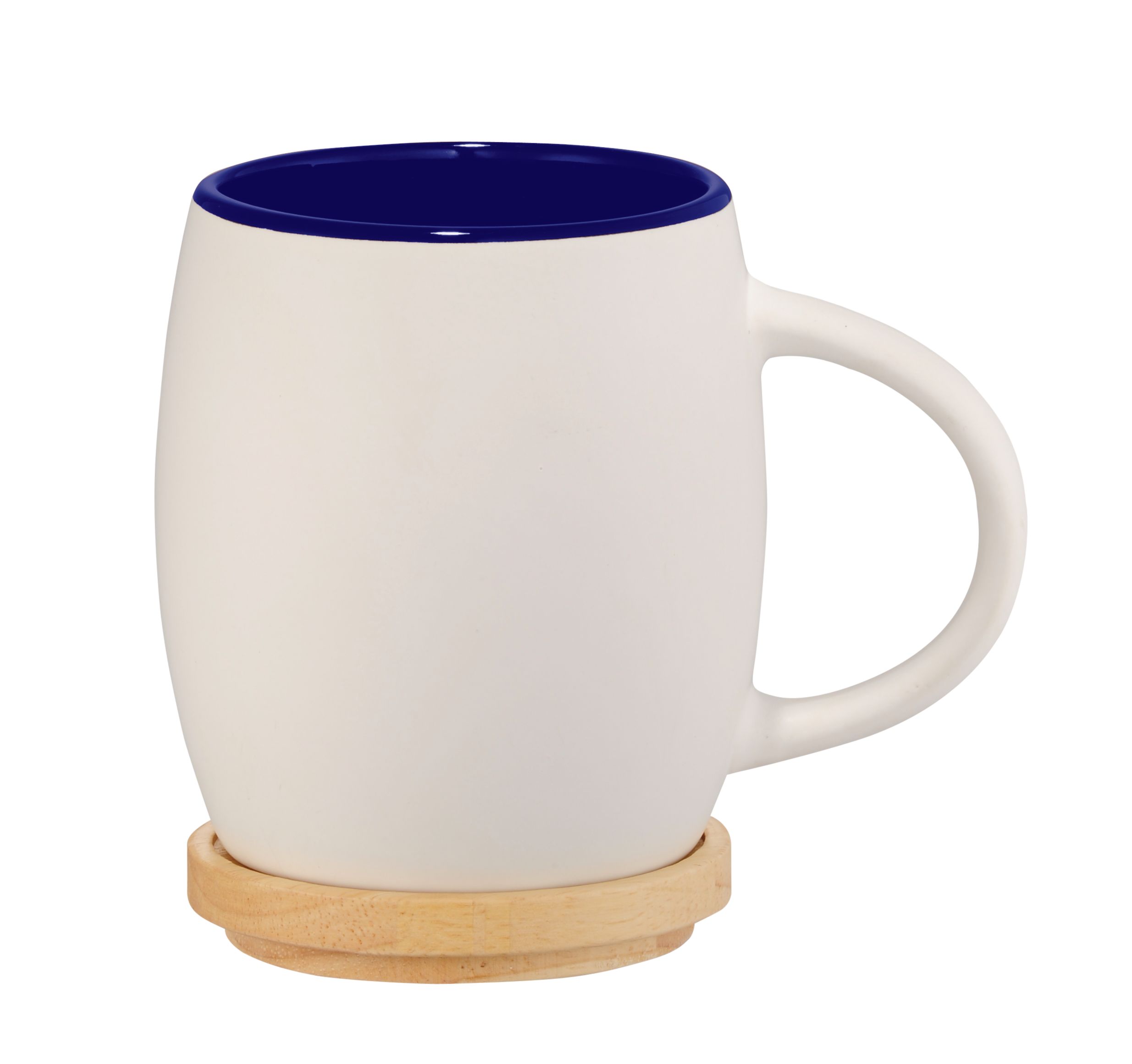 Hearth Ceramic Mug with FSC®100% Wood Lid/Coaster 15oz - Image 3