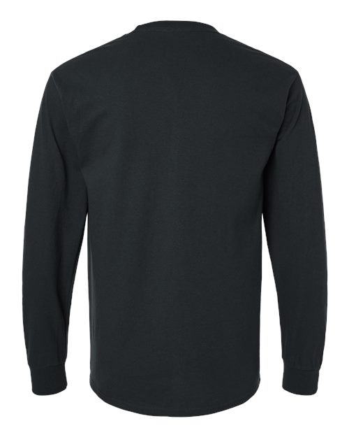 Gildan Unisex Ultra Cotton® Long Sleeve Pocket T-Shirt - Image 7