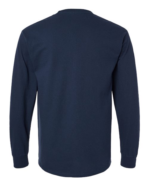 Gildan Unisex Ultra Cotton® Long Sleeve Pocket T-Shirt - Image 8