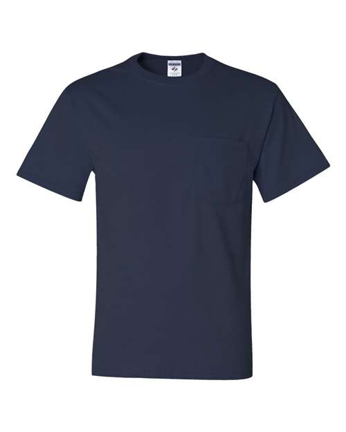 JERZEES Unisex Dri-Power® 50/50 Pocket T-Shirt - Image 2
