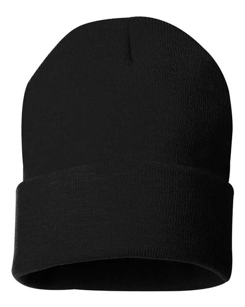 Sportsman 12" Solid Cuffed Beanie - Image 2