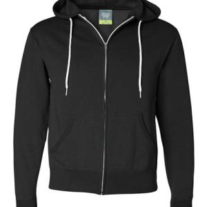 Alternative view of Independent Trading Co. Unisex Lightweight Full-Zip Hooded Sweatshirt