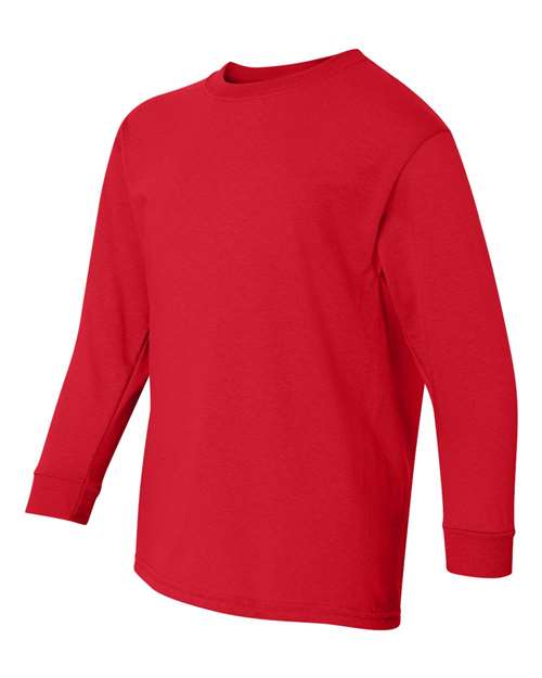 Gildan Youth Heavy Cotton™ Long Sleeve T-Shirt - Image 4