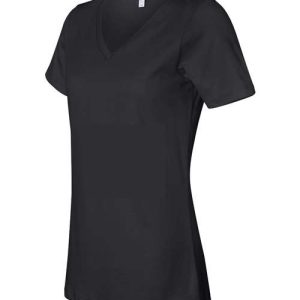 Alternative view of BELLA + CANVAS Women’s Relaxed Jersey V-Neck Tee