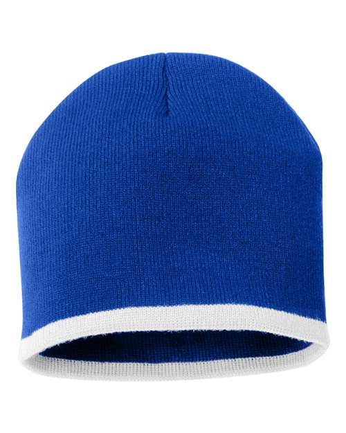Sportsman 8" Bottom-Striped Beanie - Image 2