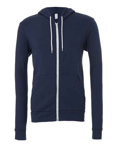 BELLA + CANVAS Unisex Sponge Fleece Full-Zip Hoodie Sweatshirt - Image 21
