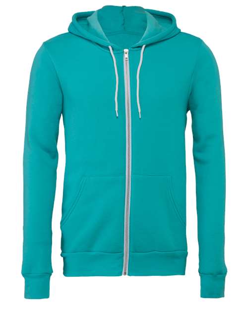 BELLA + CANVAS Unisex Sponge Fleece Full-Zip Hoodie Sweatshirt - Image 24
