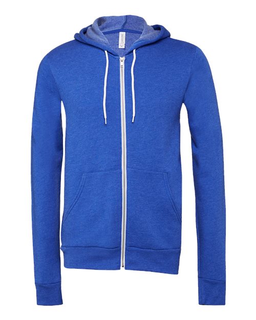 BELLA + CANVAS Unisex Sponge Fleece Full-Zip Hoodie Sweatshirt - Image 25