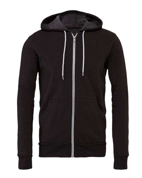 BELLA + CANVAS Unisex Sponge Fleece Full-Zip Hoodie Sweatshirt - Image 10
