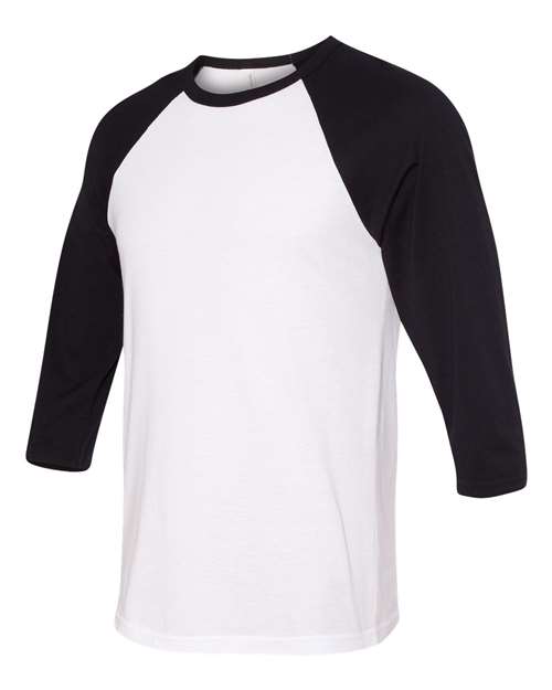 BELLA + CANVAS Unisex Three-Quarter Sleeve Baseball Tee - Image 6