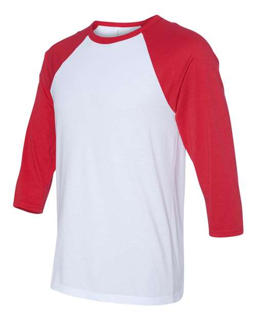 BELLA + CANVAS Unisex Three-Quarter Sleeve Baseball Tee - Image 7