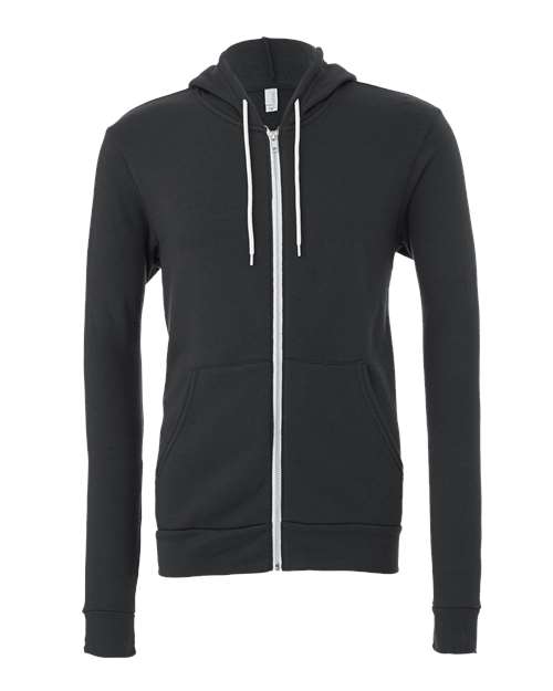BELLA + CANVAS Unisex Sponge Fleece Full-Zip Hoodie Sweatshirt - Image 9