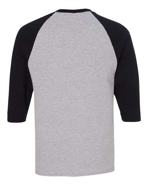 Gildan Unisex Heavy Cotton™ Raglan Three-Quarter Sleeve T-Shirt - Image 16