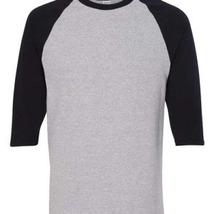 Alternative view of Gildan Unisex Heavy Cotton™ Raglan Three-Quarter Sleeve T-Shirt