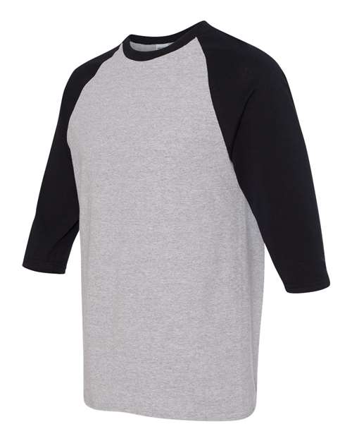 Gildan Unisex Heavy Cotton™ Raglan Three-Quarter Sleeve T-Shirt - Image 9