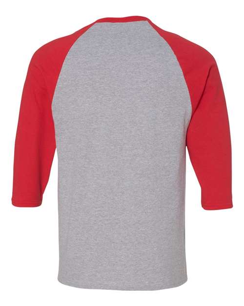 Gildan Unisex Heavy Cotton™ Raglan Three-Quarter Sleeve T-Shirt - Image 18