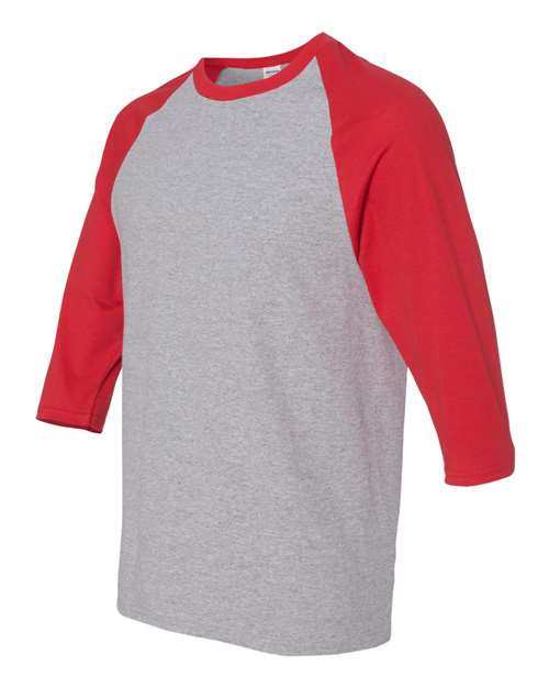 Gildan Unisex Heavy Cotton™ Raglan Three-Quarter Sleeve T-Shirt - Image 11