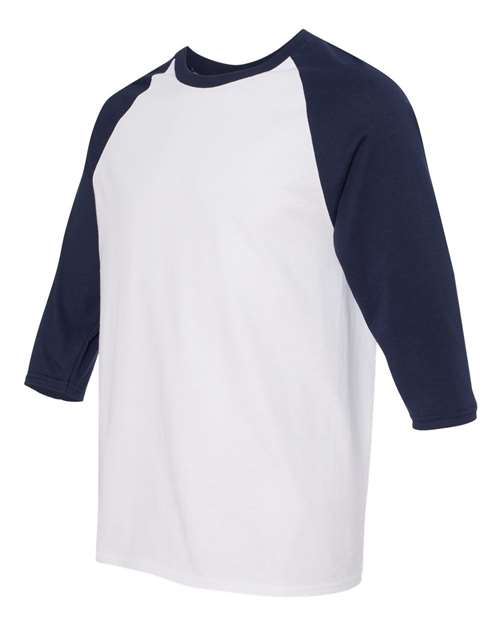 Gildan Unisex Heavy Cotton™ Raglan Three-Quarter Sleeve T-Shirt - Image 13