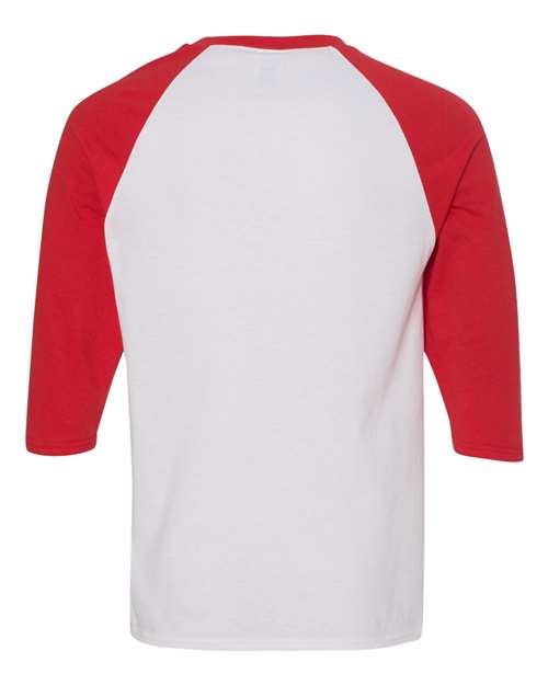 Gildan Unisex Heavy Cotton™ Raglan Three-Quarter Sleeve T-Shirt - Image 21