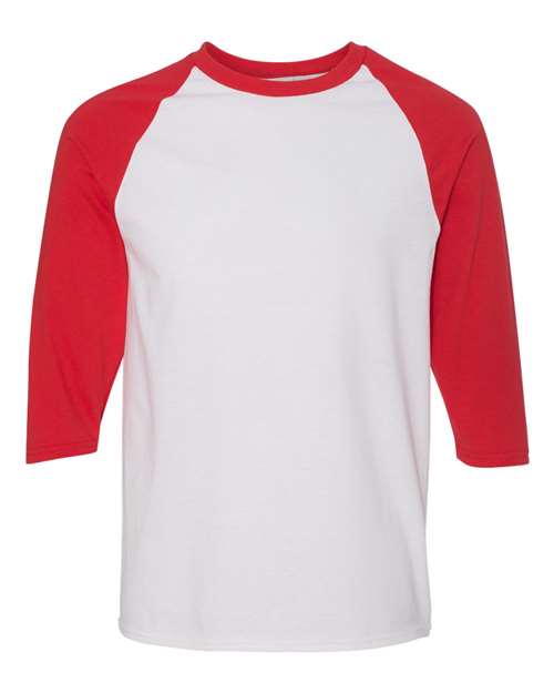 Gildan Unisex Heavy Cotton™ Raglan Three-Quarter Sleeve T-Shirt - Image 7