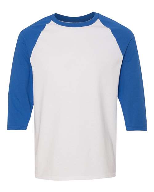 Gildan Unisex Heavy Cotton™ Raglan Three-Quarter Sleeve T-Shirt - Image 8