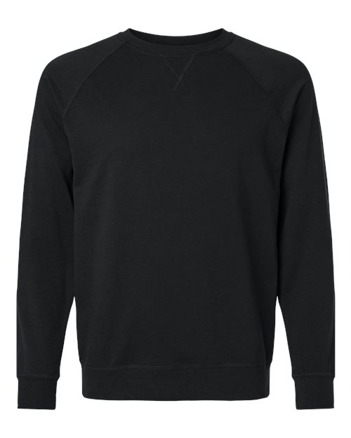 Next Level Unisex Laguna Raglan Crewneck Sweatshirt - Image 2