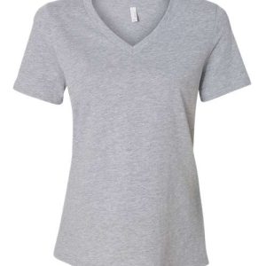 Alternative view of BELLA + CANVAS Women's Relaxed Heather CVC V-Neck Tee