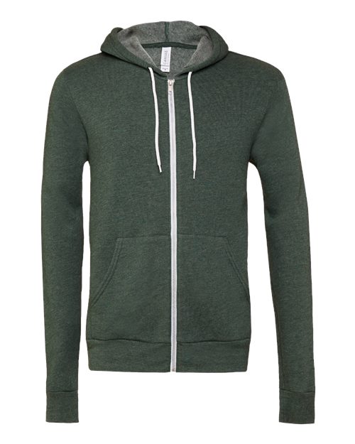 BELLA + CANVAS Unisex Sponge Fleece Full-Zip Hoodie Sweatshirt - Image 14