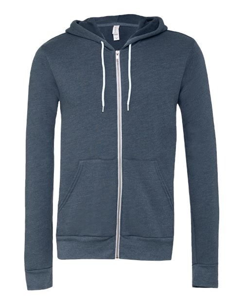 BELLA + CANVAS Unisex Sponge Fleece Full-Zip Hoodie Sweatshirt - Image 16