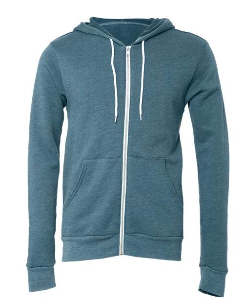 BELLA + CANVAS Unisex Sponge Fleece Full-Zip Hoodie Sweatshirt - Image 13