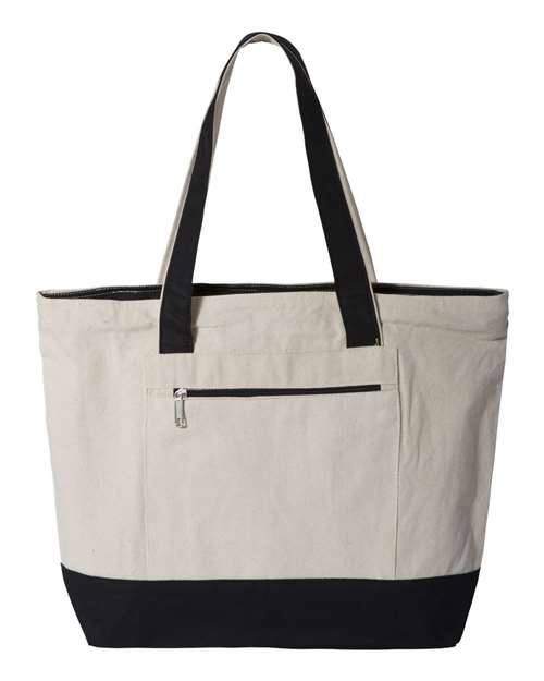 Q-Tees 19L Zippered Tote - Image 2