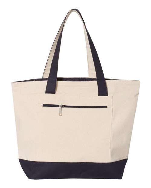 Q-Tees 19L Zippered Tote - Image 4