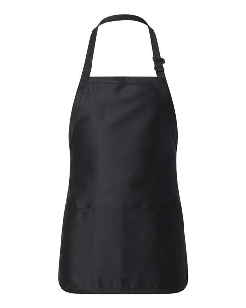Q-Tees Full-Length Apron with Pouch Pocket - Image 2