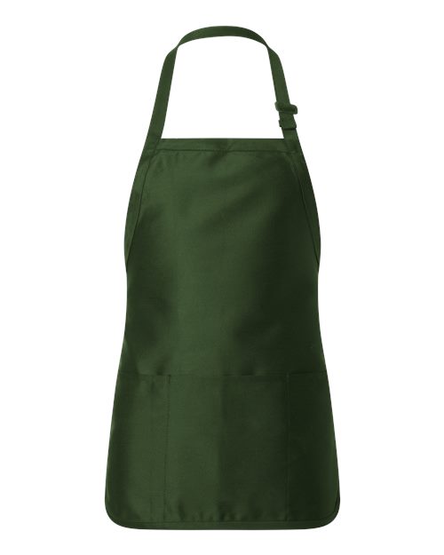 Q-Tees Full-Length Apron with Pouch Pocket - Image 3