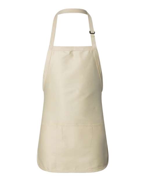 Q-Tees Full-Length Apron with Pouch Pocket - Image 4